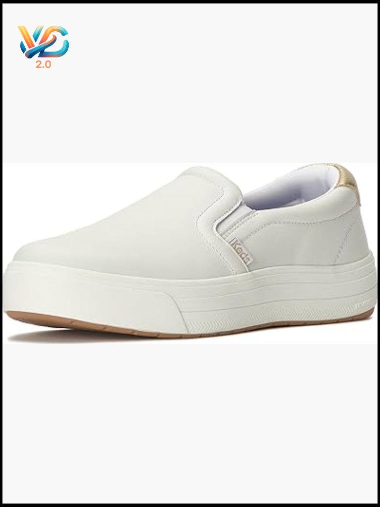 Slip-On Platform Sneaker Low Top Casual Leather Suede Comfort Walking Shoe